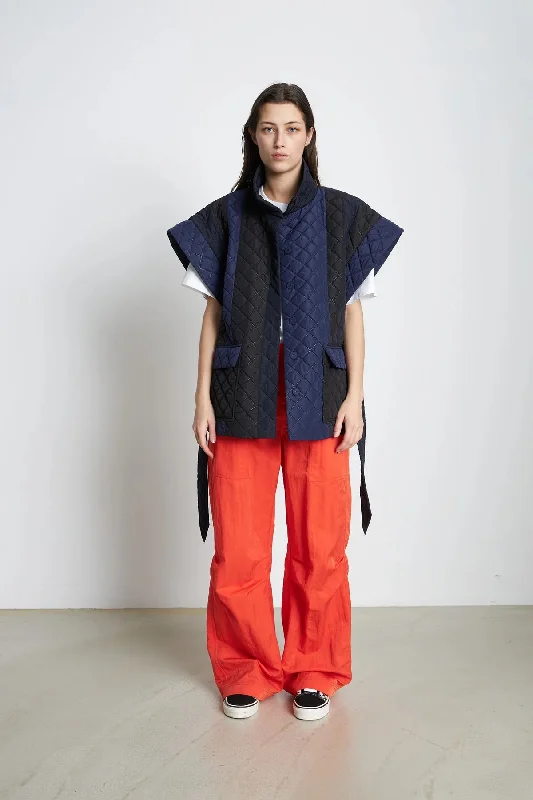 Unbeatable Prices Quilted Waistcoat | Dark Striped