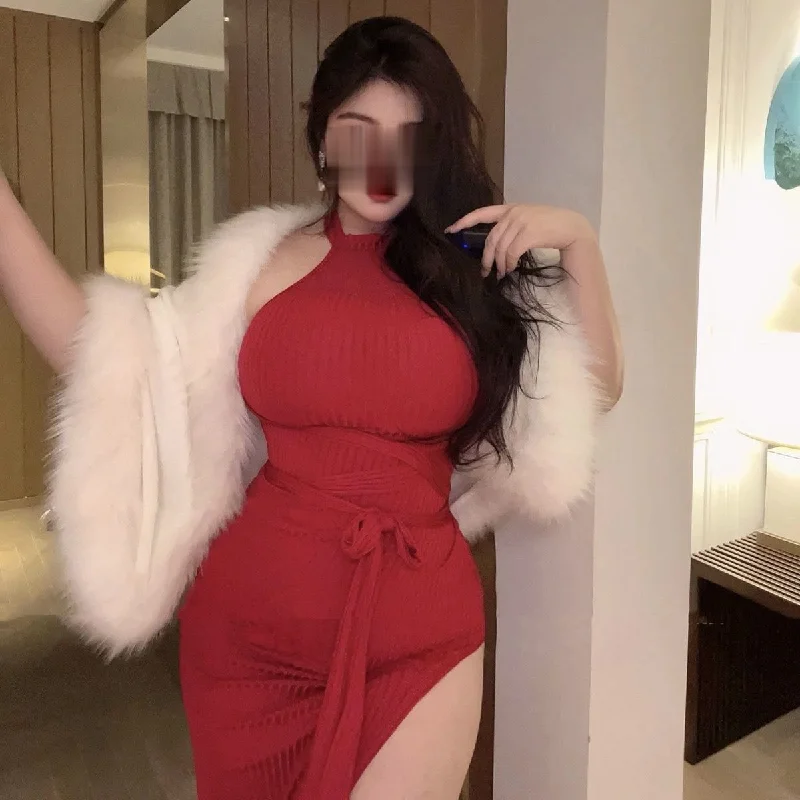 Markdown Madness Sexy halter neck dress PL53702