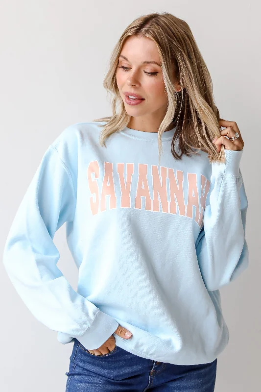 Pay Less Light Blue Savannah Sweatshirt