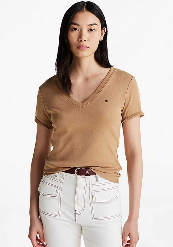 Deep Discounts Tommy Hilfiger Cody Slim Fit T Shirt, Brown