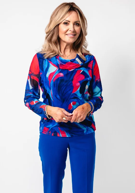 Best Deals Avalon Floral Print Top, Blue