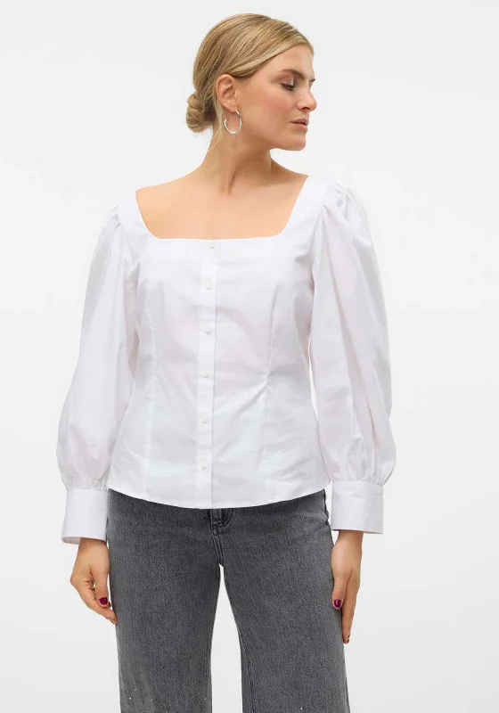 Bargain Alert Vero Moda Friba Milkmaid Blouse, White