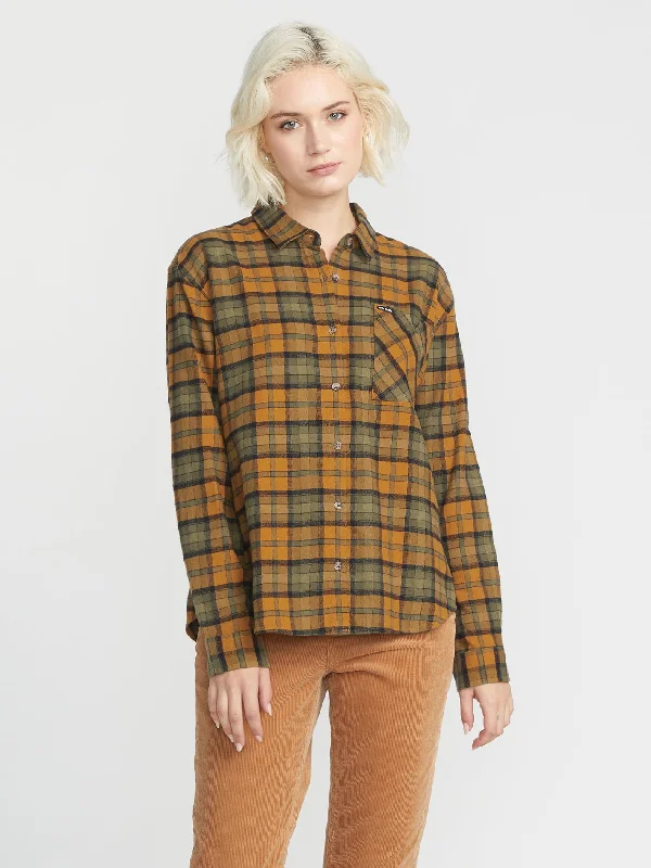 Buy More, Save More Plaid To Meet U Flannel - Bronze