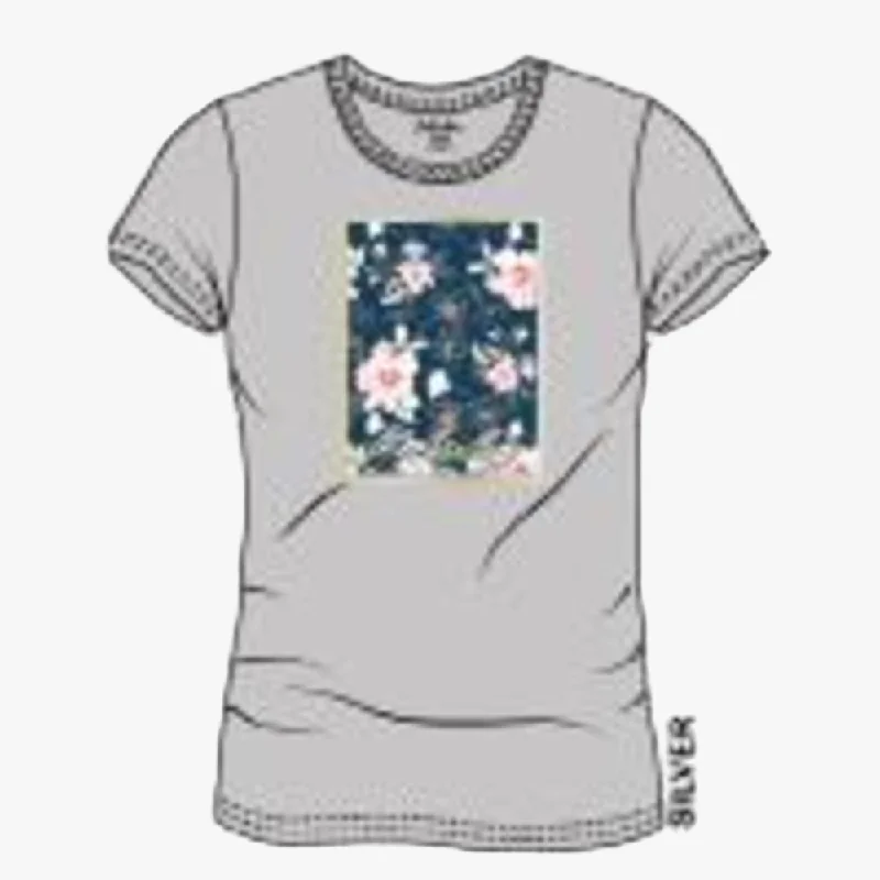 Price Buster Kakiebos Womens Classic Fit Short Sleeve Tee Silver