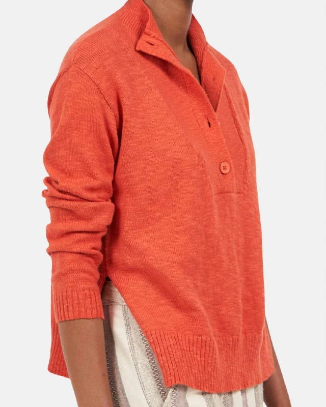 Price Blitz Mudje Knit Pullover Sweater In Poppy