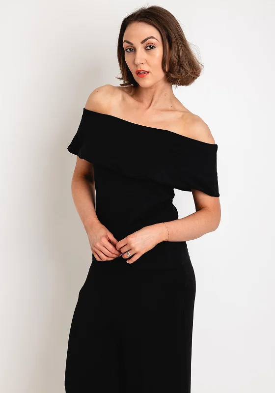 Don't Miss B.Young Rosalia Off Shoulder Top, Black