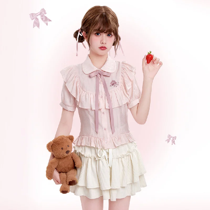 Tan Tuan~Sweet Lolita Short Sleeve Shirt Suit Multicolors