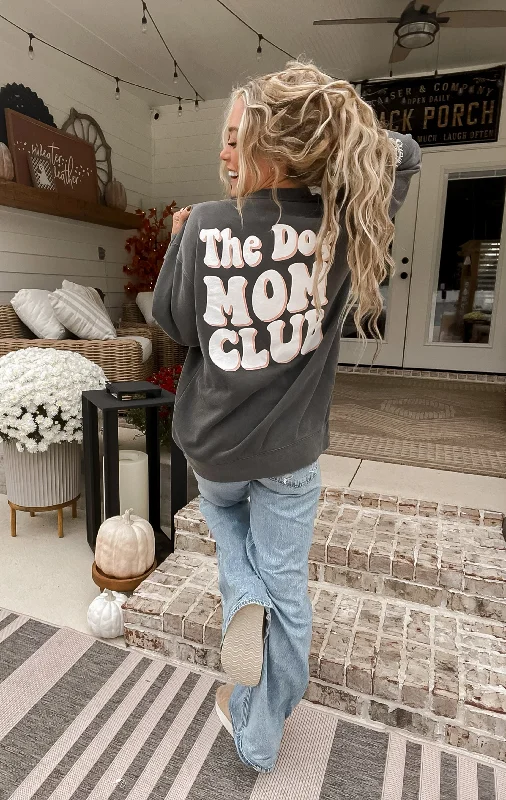 Midnight Sale Charcoal The Dog Mom Club Sweatshirt