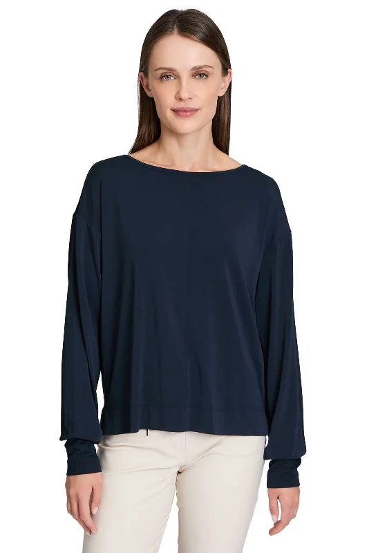 Weekend Specials to Savor Betty Barclay Relaxed Top, Navy