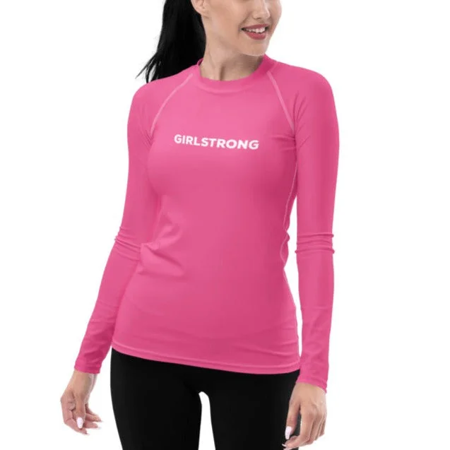 UPF 50 LONG SLEEVES RASH GUARD HOT PINK