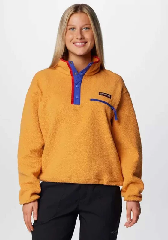 Limited Offer Columbia Helvetia™ II Cropped Half Snap Fleece, Orange