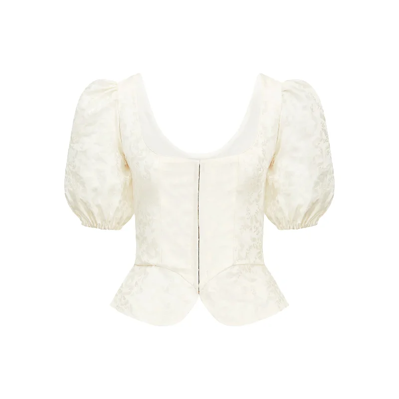 Weekend Savings Spectacular Roya Bodice in Silk Floral Jacquard
