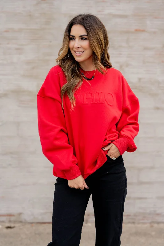Savings Spectacular Ohio Embossed Crewneck