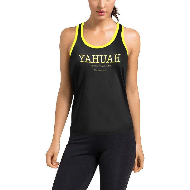 Yahuah-Name Above All Names 02-02 Ladies Designer Racerback Tank Top