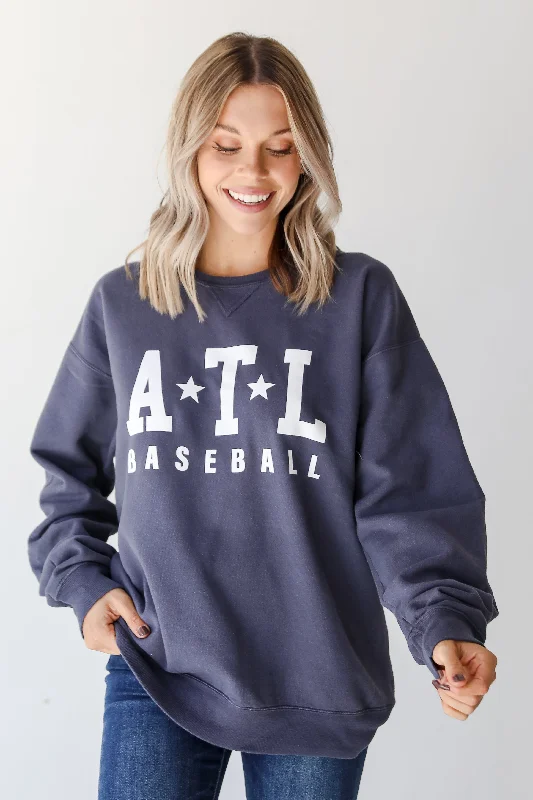 Act Now Denim ATL Baseball Star Sweatshirt