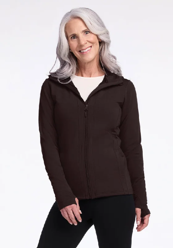 Zoey Zip Up Hoodie - French Roast