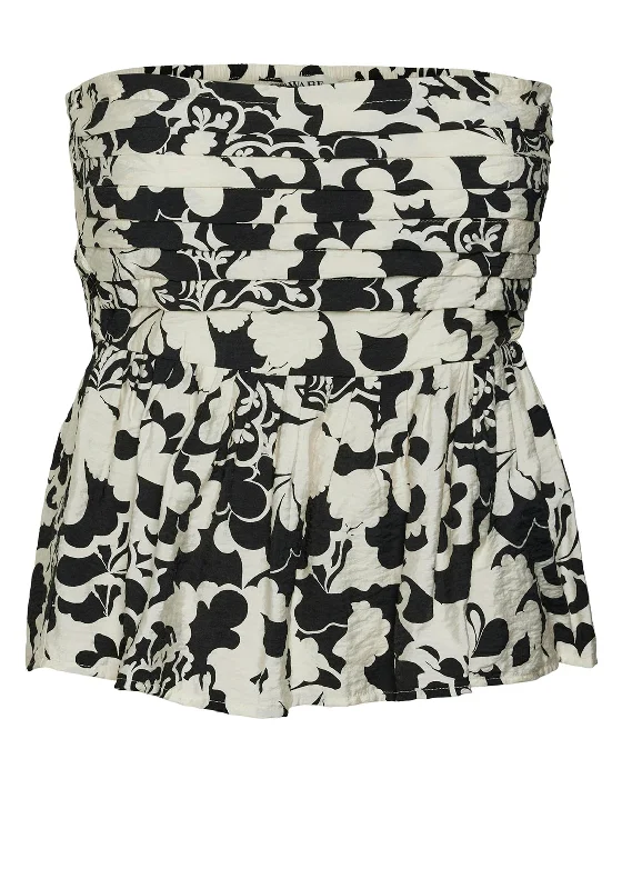 Must-Have Deals Vero Moda Ivone Printed Bandeau Top, Brich