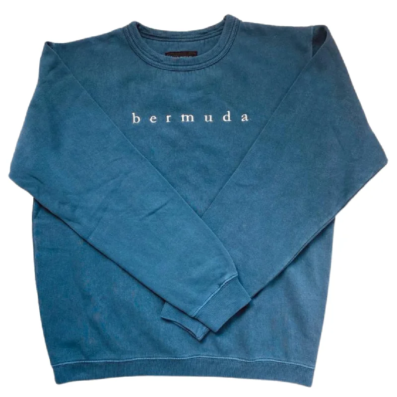 Doorbuster Deal Embroidered small caps crewneck sweatshirt