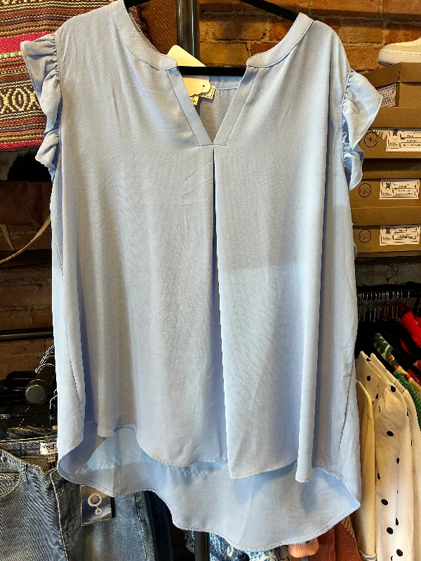 The Baby Blue Plus Blouse