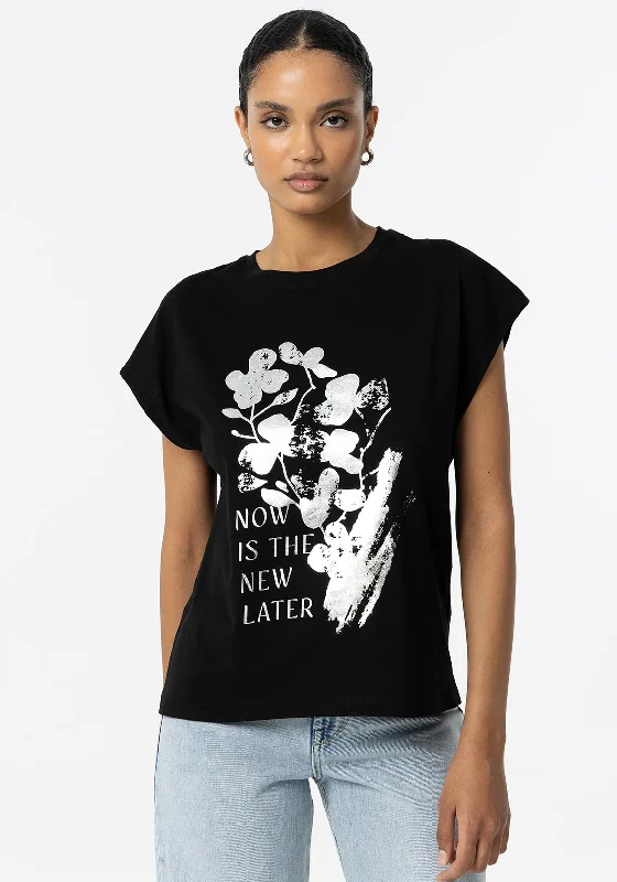 Super Deal Tiffosi Womens Madrid T-Shirt, Black