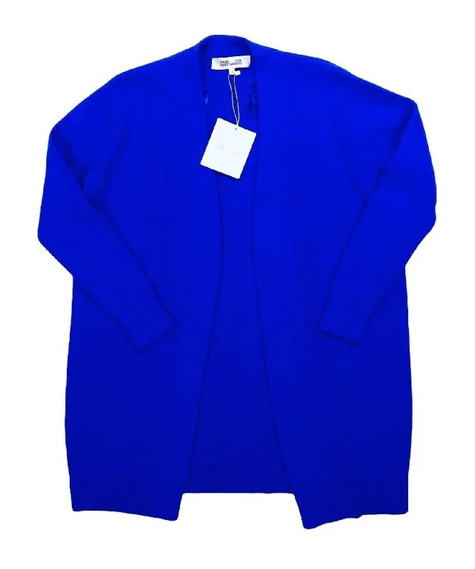 Deal Alert Women's Wool Open Front Cardigan In Blue
