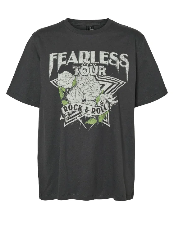 Exclusive Deal Vero Moda Boda Fearless Tour Graphic T-Shirt, Grey