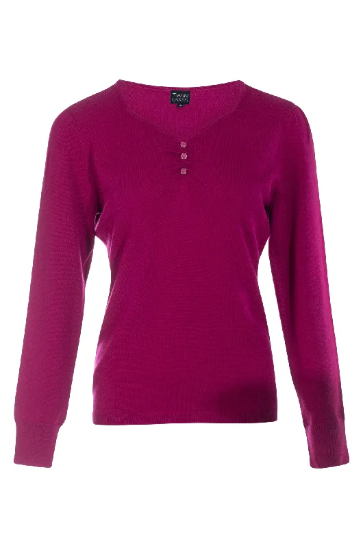 Overstock Sale Touch of Wool Jersey | RASPBERRY | 6330ZZ