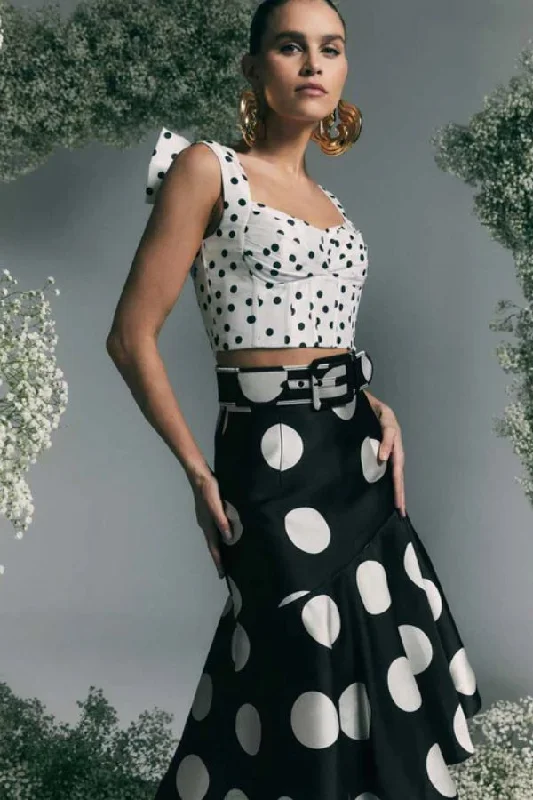 Weekend Discounts to Love Delia Crop Top | Polka Dot