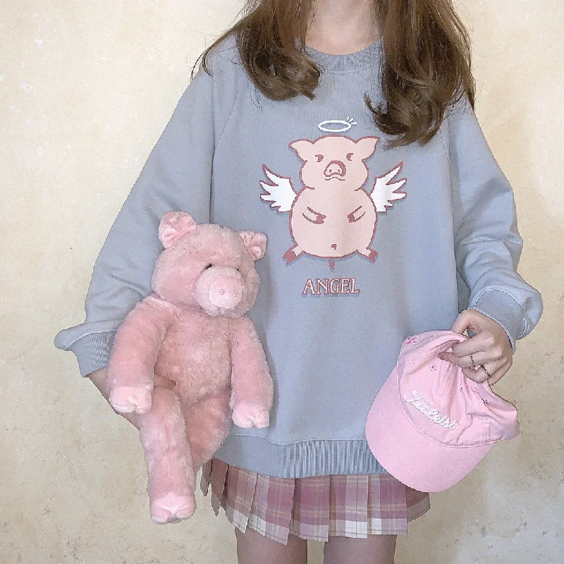 Daily Deals “ANGEL” BLUE SWEATSHIRT BY21253