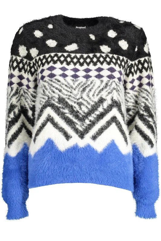 Don't Miss Desigual Chic Contrasting Detail Long-Sleeve Women's Top