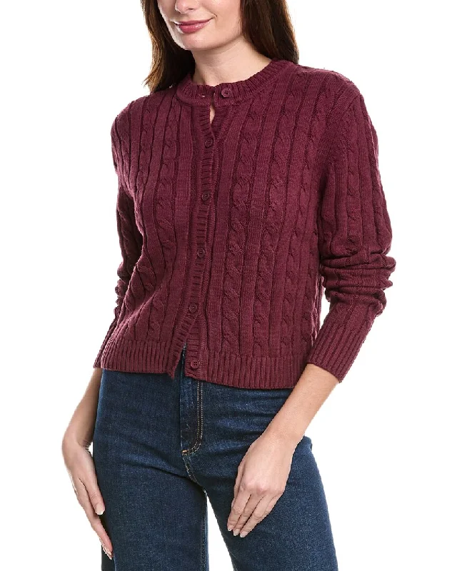 Unwind with Weekend Discounts POINT Cable Cardigan
