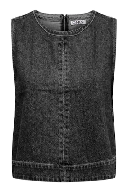 Overstock Sale Only - Onldorsi S/L Top Sik - 4704529 Washed Black