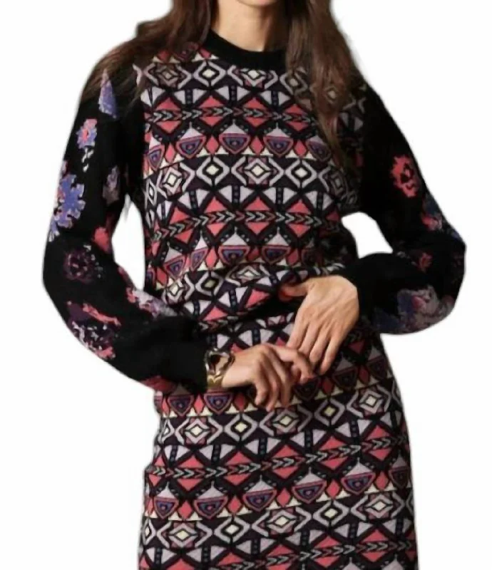 Time-Sensitive Arianna Pullover Sweater In Tribal