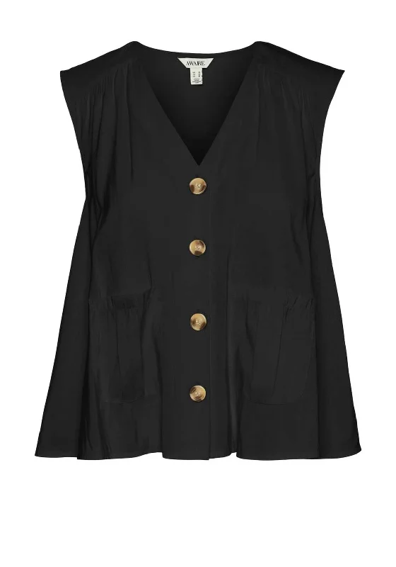 Lowest Prices Vero Moda Kyrah Buttoned Vest, Black
