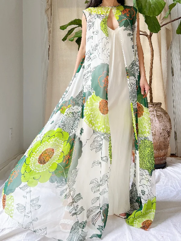 Deal Mania Vintage Silk Kaftan and Slip - M