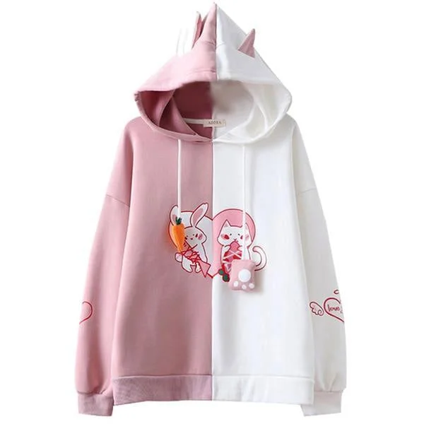 Best Deals Bunny vs Kitten Hoodie