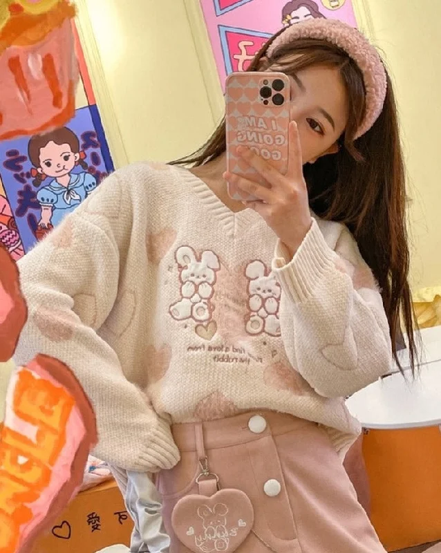 Low Cost Love Bunny Sweater