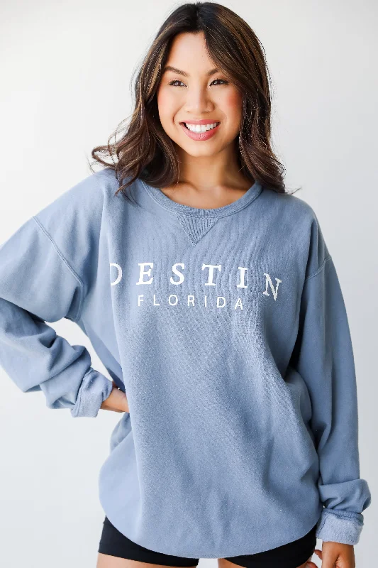 Discount Deals Blue Destin Florida Sweatshirt