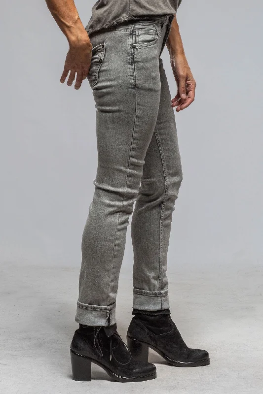 Time-Limited Offer MAC Rich Slim Light Authentic Denim In Silver Grey Coated