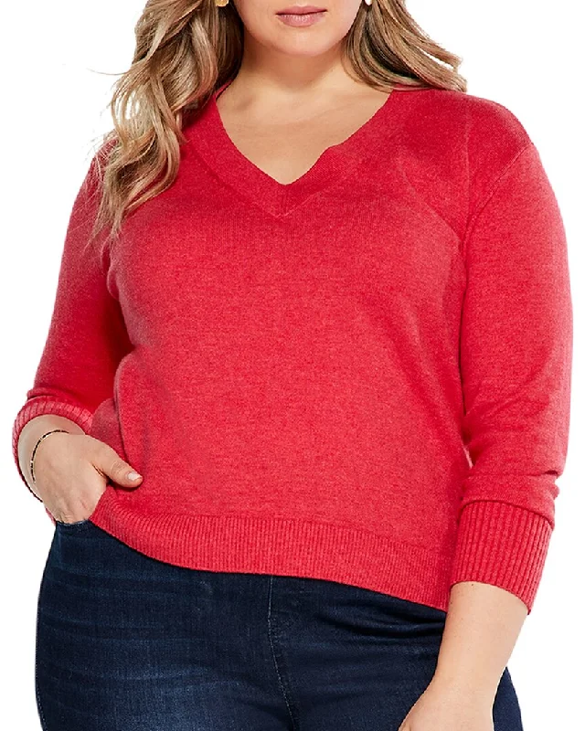 Savings Soar This Weekend NIC+ZOE Plus Shorty V-Neck Sweater