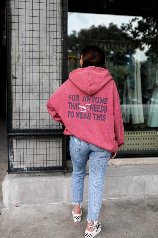 Overstock Sale The Best Is Yet To Come (Wine) - "My Go To" Oversized Sweatshirt / Hoodie