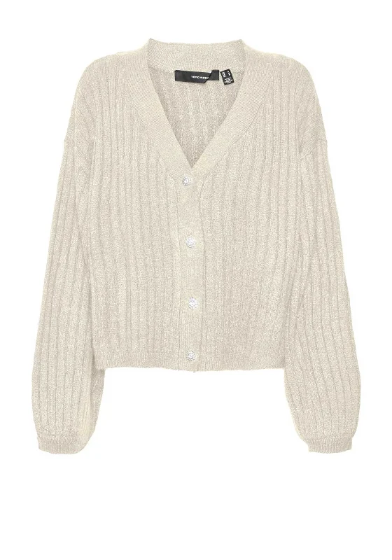 Blowout Deals Vero Moda Elya Striped Cardigan, Beige