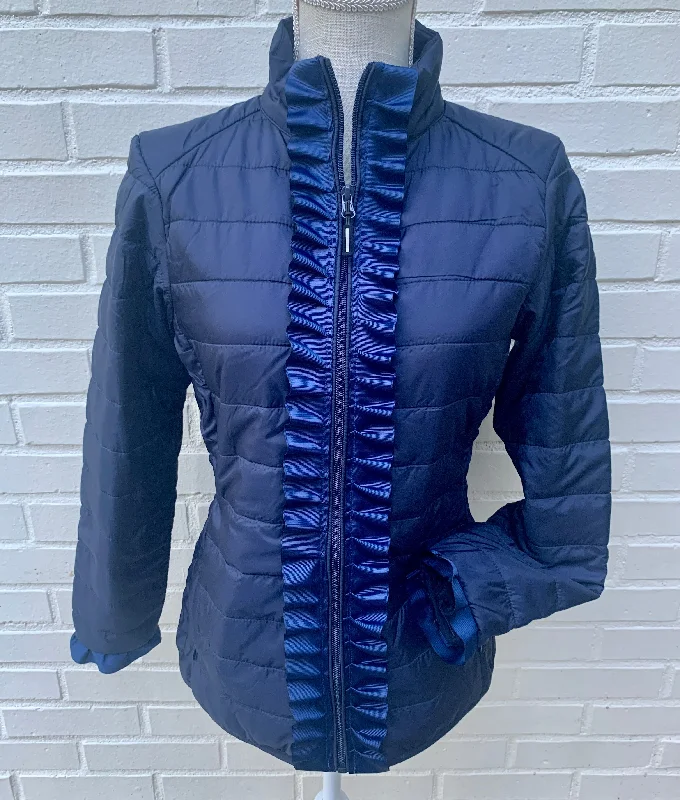 Weekend Flash Sale Carrie Ruffled Ribbon Puffer Jacket (PFJ01)