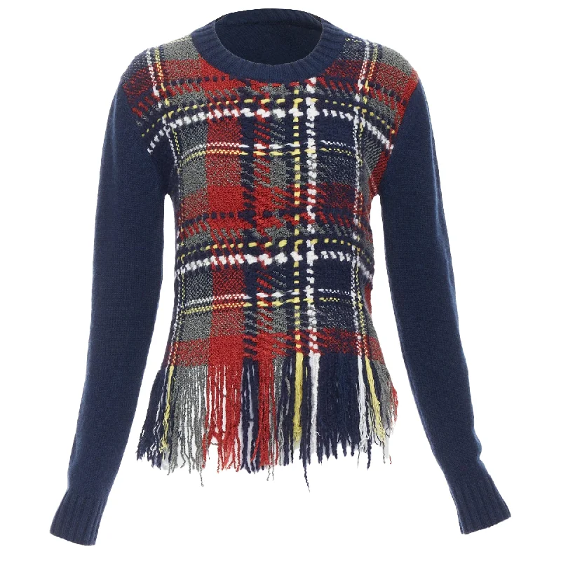Weekend Offers That Tempt Dior plaid tartan cashmere silk sweater
