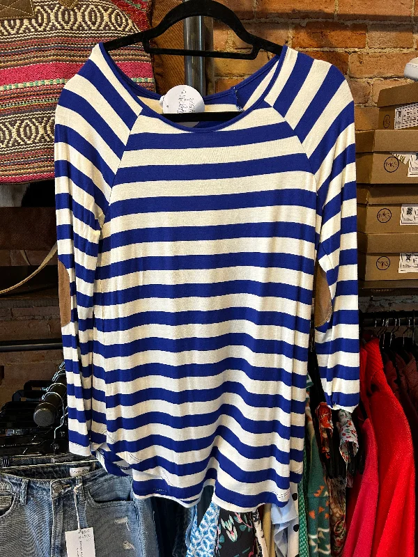 The Royal Blue Striped Top