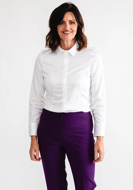 Exclusive Deal Eterna Womens Fitted Shirt, White