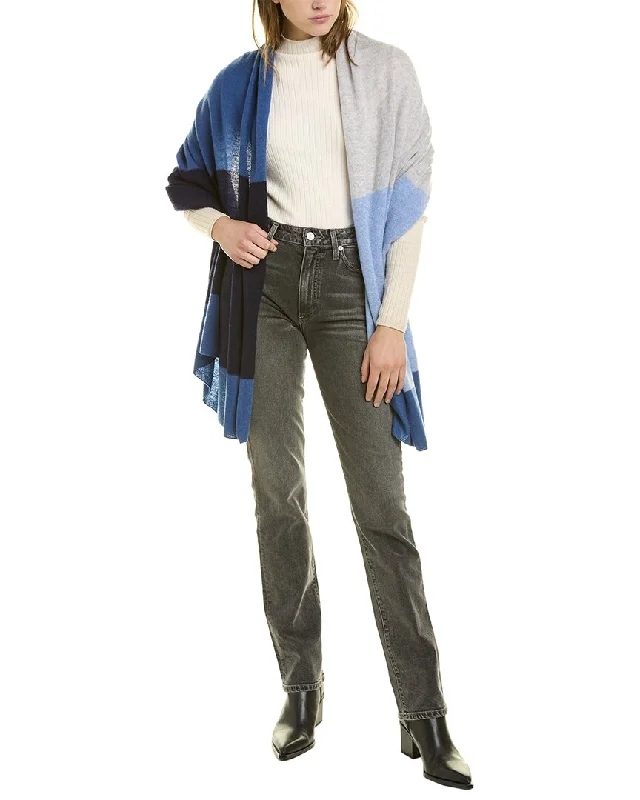 Best Bargains In2 by InCashmere Bold Stripe Cashmere Wrap