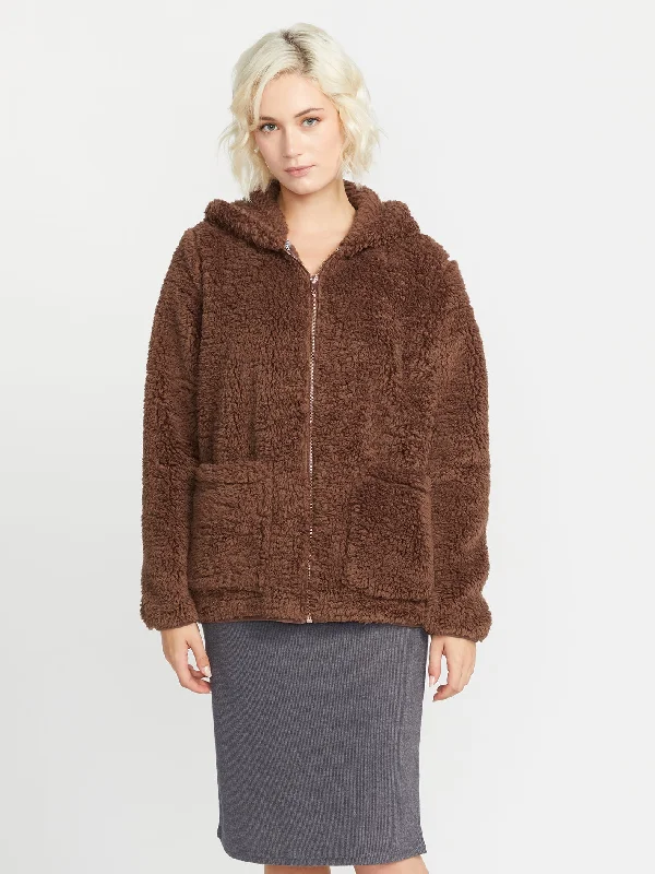 Hot Deal Lived in Lounge Phuz Up Jacket - Chocolate