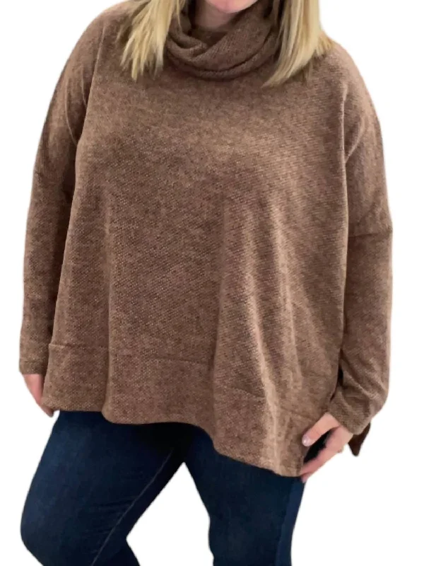 Amazing Deals Turtleneck Sweater In Brown