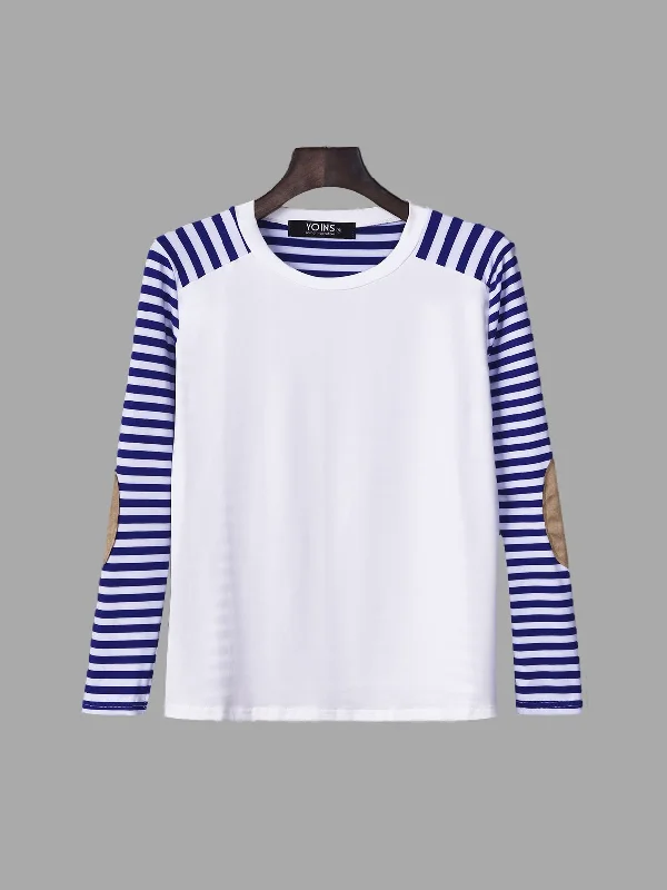 Special Buy Custom Round Neck Stripe Long Sleeve Fashion T-Shirt